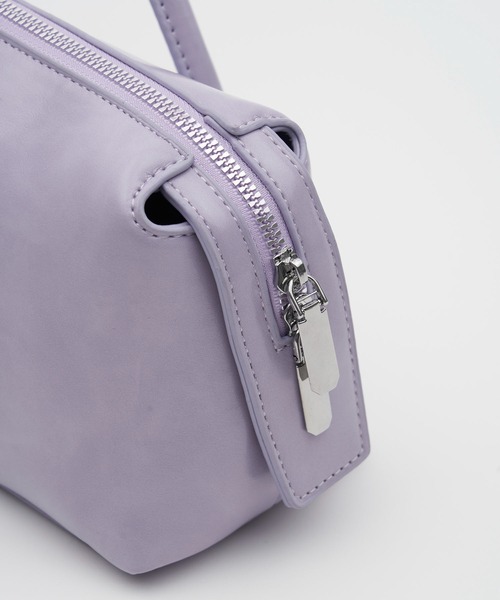 SOEMIN(ソミン)の「Horizontal bag/スクエア ロングハンドルバッグ(ハンドバッグ・レディース・アイボリー/ブラック/パープル・FREE)」の12枚目の写真