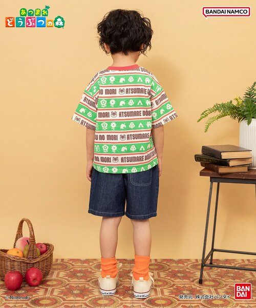 BREEZE(ブリーズ)の「あつまれ どうぶつの森 総柄ポケットTシャツ(Tシャツ/カットソー・キッズ・レインボー/ブラウン/イエロー・80/90/100/110/120/130/140)」の12枚目の写真
