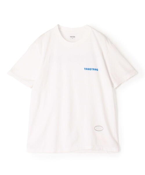 TANGTANG(タンタン)の「TANGTANG コットン ロゴ プルオーバー(Tシャツ/カットソー・レディース・ホワイト系その他・S)」の1枚目の写真