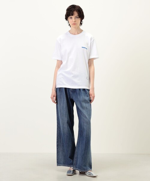 TANGTANG(タンタン)の「TANGTANG コットン ロゴ プルオーバー(Tシャツ/カットソー・レディース・ホワイト系その他・S)」の2枚目の写真