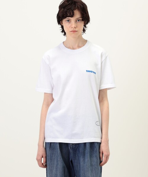 TANGTANG(タンタン)の「TANGTANG コットン ロゴ プルオーバー(Tシャツ/カットソー・レディース・ホワイト系その他・S)」の3枚目の写真