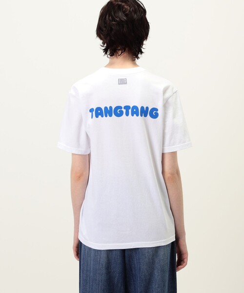 TANGTANG(タンタン)の「TANGTANG コットン ロゴ プルオーバー(Tシャツ/カットソー・レディース・ホワイト系その他・S)」の5枚目の写真