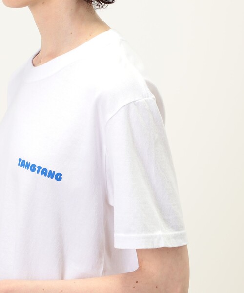 TANGTANG(タンタン)の「TANGTANG コットン ロゴ プルオーバー(Tシャツ/カットソー・レディース・ホワイト系その他・S)」の8枚目の写真