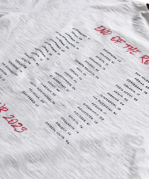 MAINBOOTH（メインブース）の「[KISS] エンドオブザロードTシャツ(ホワイト)（Tシャツ/カットソー・レディース・その他・1/2/3）」の6枚目の写真