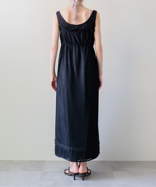 DOLLUPOOPS(ドールアップウップス)の「Gather Camisole Dress(ギャザーキャミワンピース)(ワンピース・レディース・オフホワイト/ブラック・FREE)」の13枚目の写真