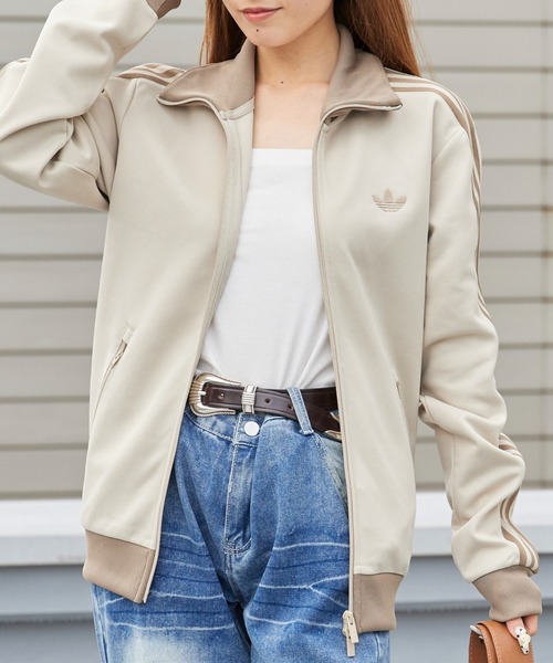 adidas(アディダス)の「adidas/アディダス ORI CLASSIC TRACK TOP クラシック ブランドロゴ スリーストライプス トラックトップ メンズ 2026年春夏春服 夏服(ジャージ・メンズ・ブラウン/オリーブ/アイボリー/ライトブラウン・S/M/L/XL)」の3枚目の写真