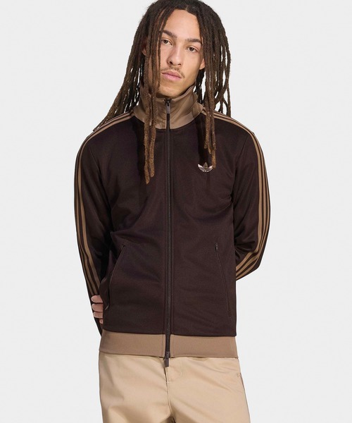 adidas(アディダス)の「adidas/アディダス ORI CLASSIC TRACK TOP クラシック ブランドロゴ スリーストライプス トラックトップ メンズ 2026年春夏春服 夏服(ジャージ・メンズ・ブラウン/オリーブ/アイボリー/ライトブラウン・S/M/L/XL)」の11枚目の写真