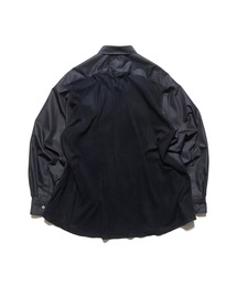 FABRIC-MIX OVERSIZED SHIRT
