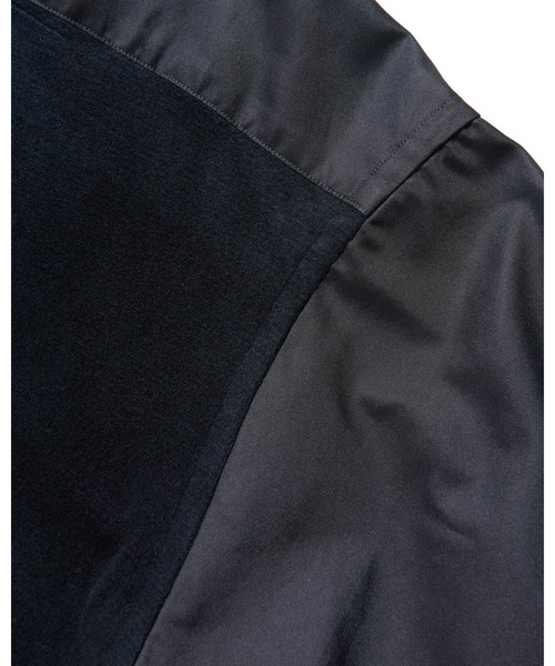 SOPHNET.(ソフネット)の「FABRIC-MIX OVERSIZED SHIRT(シャツ/ブラウス・メンズ・ライトブルー/ブラック・4/3/2/1/5)」の6枚目の写真