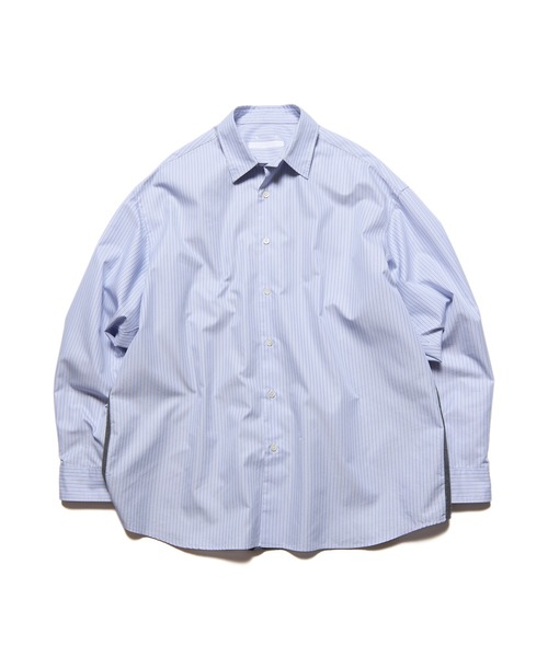 SOPHNET.(ソフネット)の「FABRIC-MIX OVERSIZED SHIRT(シャツ/ブラウス・メンズ・ライトブルー/ブラック・4/3/2/1/5)」の9枚目の写真