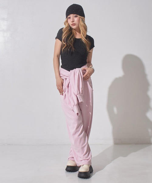 ANAP(アナップ)の「バックツイストオープントップス(Tシャツ/カットソー・レディース・ホワイト/ブラック/ピンク・F)」の20枚目の写真