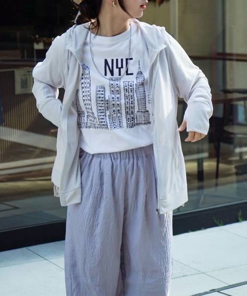 zootie(ズーティー)の「やわらかワッシャー リラックスワイドパンツ(その他パンツ・レディース・チャコール/ミント/ブラック/スモークピンク/ブルーグレー/グレイッシュベージュ/カーキ/アイボリー・M/L)」の15枚目の写真