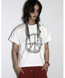 DEMARC（ドゥマーク）の「M piece graphic standard fit French short-sleeved White（Tシャツ/カットソー）」