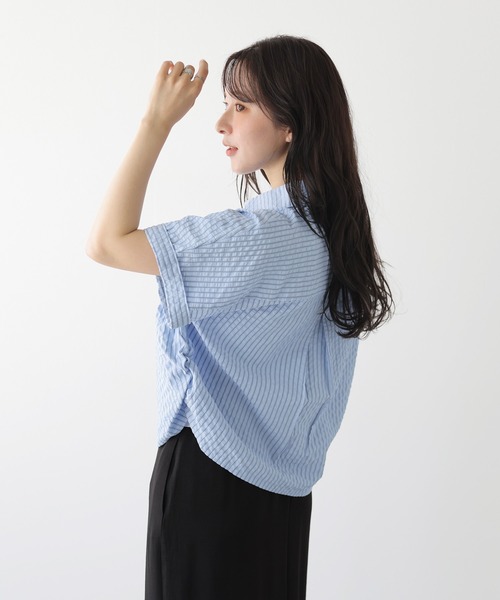La-gemme（ラジェム）の「ドルマリンスリーブシャツブラウス（シャツ/ブラウス・レディース・ピンク/イエロー/ブルー・フリー）」の19枚目の写真