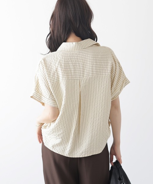 La-gemme（ラジェム）の「ドルマリンスリーブシャツブラウス（シャツ/ブラウス・レディース・ピンク/イエロー/ブルー・フリー）」の14枚目の写真