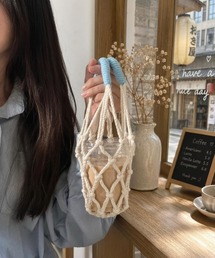 TONE SELECT GOODS（トーンセレクトグッズ）の「LESRIRE / メッシュ網ロープドリンクホルダー L9345（水筒）」