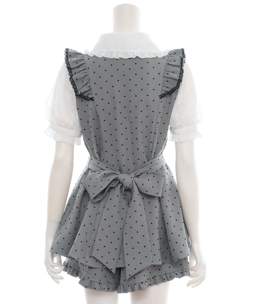 Secret Honey(シークレットハニー)の「ハートフロッキーセットアップ(セットアップ・レディース・グレー/ピンク/ブラック・MEDIUM)」の13枚目の写真