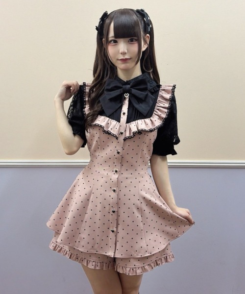 Secret Honey(シークレットハニー)の「ハートフロッキーセットアップ(セットアップ・レディース・グレー/ピンク/ブラック・MEDIUM)」の16枚目の写真