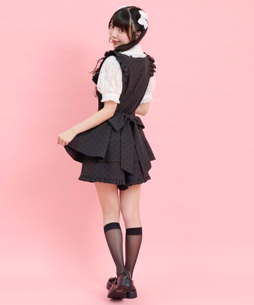 Secret Honey(シークレットハニー)の「ハートフロッキーセットアップ(セットアップ・レディース・グレー/ピンク/ブラック・MEDIUM)」の9枚目の写真