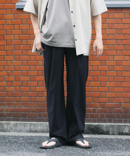 ITEMS URBANRESEARCH(アイテムズ アーバンリサーチ)の「リネンレーヨン ウエストイージー トラウザー(その他パンツ・メンズ・オフホワイト/ブルー系その他/モカ/ブラック・LARGE/MEDIUM)」の2枚目の写真