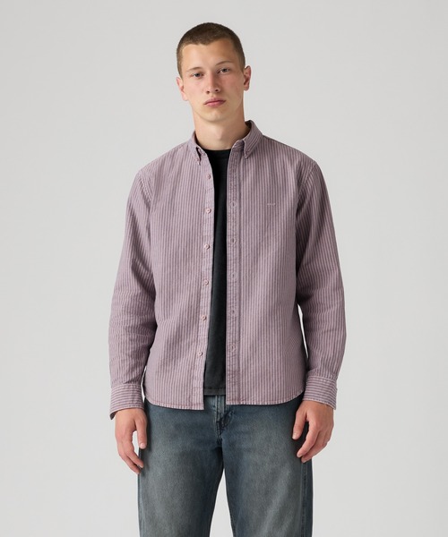 Levi's(リーバイス)の「Levi's/リーバイス オーセンティック ボタンダウンシャツ(シャツ/ブラウス・メンズ・パープル・XL/S/M/L)」の2枚目の写真