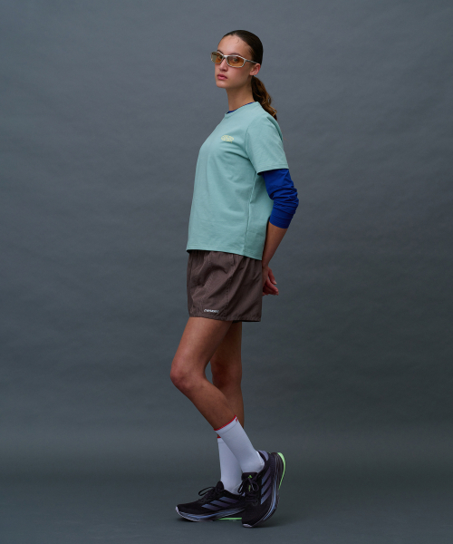 MENASOO(ミナス)の「Run Symbol Sorona T Shirt (Basic Fit)_Mint(Tシャツ/カットソー・レディース・ミント・S/L/2XL)」の5枚目の写真