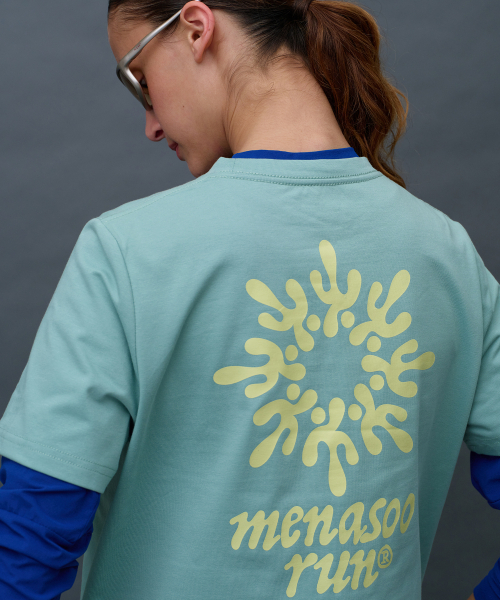 MENASOO(ミナス)の「Run Symbol Sorona T Shirt (Basic Fit)_Mint(Tシャツ/カットソー・レディース・ミント・S/L/2XL)」の9枚目の写真