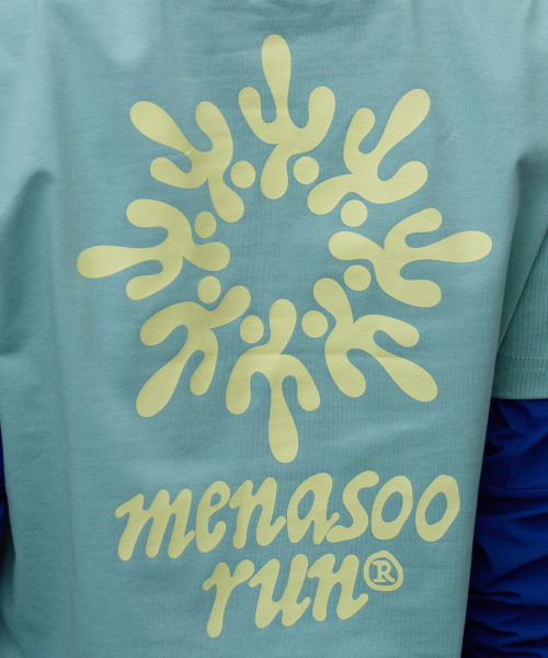 MENASOO(ミナス)の「Run Symbol Sorona T Shirt (Basic Fit)_Mint(Tシャツ/カットソー・レディース・ミント・S/L/2XL)」の10枚目の写真