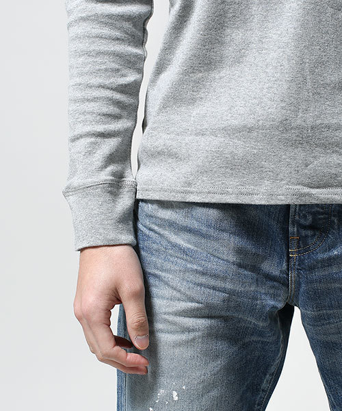 NANO universe（ナノユニバース）の「コットンフライスモックネック（Tシャツ/カットソー・メンズ・ブラック/グレー/ホワイト・SMALL/MEDIUM/LARGE）」の6枚目の写真