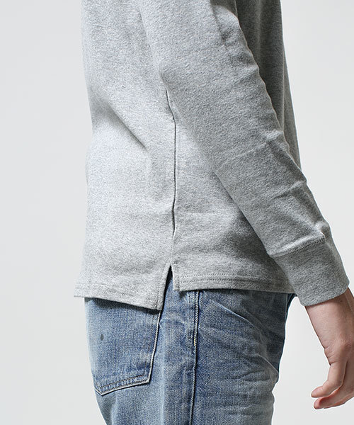 NANO universe（ナノユニバース）の「コットンフライスモックネック（Tシャツ/カットソー・メンズ・ブラック/グレー/ホワイト・SMALL/MEDIUM/LARGE）」の7枚目の写真