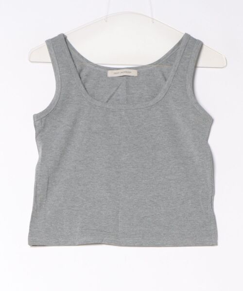 Didot.showroom（ディドット ショールーム）の「スクエアラウンドボックスタンク（タンクトップ・レディース・レッド/ブラック/グレー/ペールイエロー/アイボリー・FREE）」の3枚目の写真