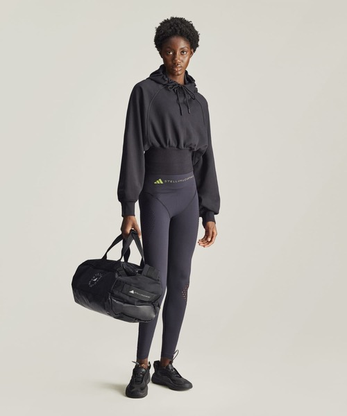 adidas by Stella McCartney(アディダスバイステラマッカートニー)の「adidas by Stella McCartney クロップドパーカー / アディダス adidas(スウェット・レディース・ブラック・LARGE/MEDIUM/SMALL/X-LARGE/X-SMALL)」の5枚目の写真