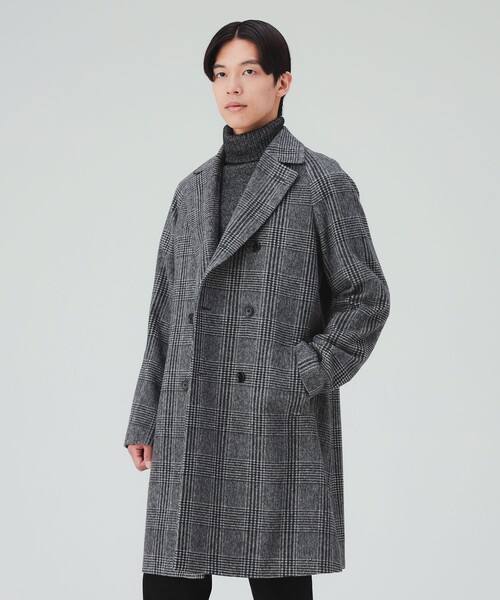 BEAMS HEART(ビームスハート)の「ダブル アルスターコート(チェスターコート・メンズ・ブラウン/グレー・SMALL/MEDIUM/LARGE/X-LARGE)」の1枚目の写真
