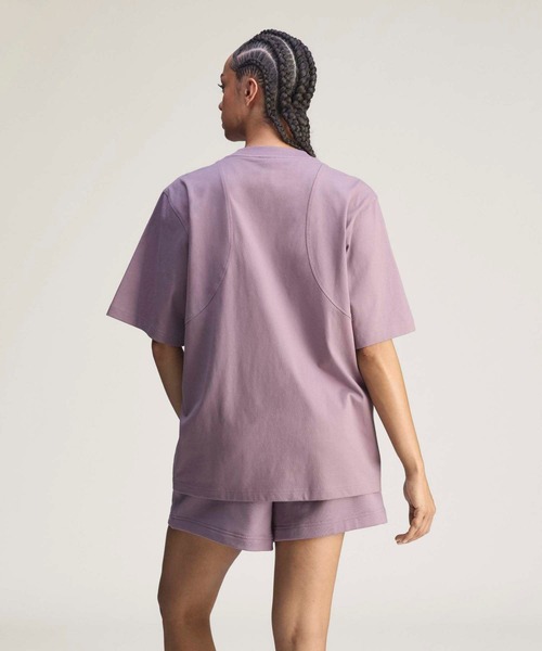adidas by Stella McCartney(アディダスバイステラマッカートニー)の「adidas by Stella McCartney ルーズ 半袖Tシャツ【adidas by Stella McCartney】 / アディダス adidas(Tシャツ/カットソー・レディース・パープル・X-SMALL/3XL/XX-LARGE/LARGE/MEDIUM/X-LARGE/SMALL)」の2枚目の写真
