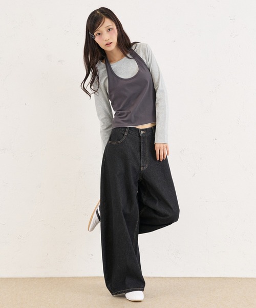 FCMM（エフシーエムエム）の「HALTER NECK ENSEMBLE / ホルターネックアンサンブル（アンサンブル・レディース・チャコールグレー/ネイビー・SMALL/MEDIUM）」の13枚目の写真