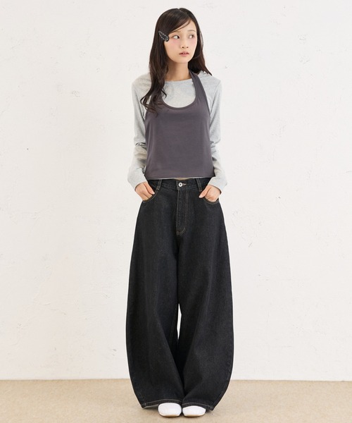 FCMM（エフシーエムエム）の「HALTER NECK ENSEMBLE / ホルターネックアンサンブル（アンサンブル・レディース・チャコールグレー/ネイビー・SMALL/MEDIUM）」の14枚目の写真