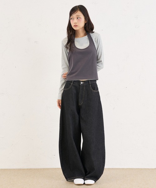 FCMM（エフシーエムエム）の「HALTER NECK ENSEMBLE / ホルターネックアンサンブル（アンサンブル・レディース・チャコールグレー/ネイビー・SMALL/MEDIUM）」の16枚目の写真