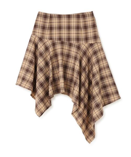 L.H.P(エルエイチピー)の「MAVYTH/メヴィス/TROMPEIL CHECK SKIRT(スカート・レディース・ブラック/ベージュ・S/M)」の10枚目の写真