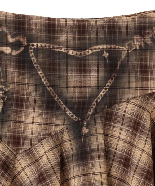 L.H.P(エルエイチピー)の「MAVYTH/メヴィス/TROMPEIL CHECK SKIRT(スカート・レディース・ブラック/ベージュ・S/M)」の11枚目の写真