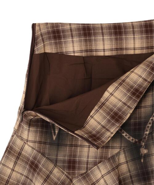 L.H.P(エルエイチピー)の「MAVYTH/メヴィス/TROMPEIL CHECK SKIRT(スカート・レディース・ブラック/ベージュ・S/M)」の14枚目の写真
