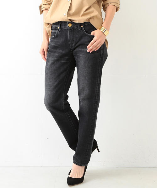 Lee(リー)の「Lee / スリムテーパード デニム(デニムパンツ・レディース・ブルー/インディゴブルー・X-SMALL/MEDIUM/SMALL)」の4枚目の写真