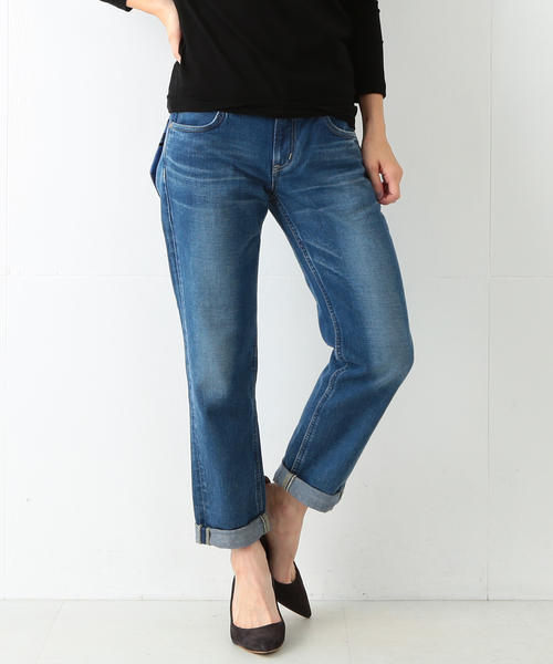 Lee(リー)の「Lee / スリムテーパード デニム(デニムパンツ・レディース・ブルー/インディゴブルー・X-SMALL/MEDIUM/SMALL)」の5枚目の写真