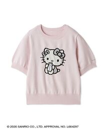 【ONLINE限定カラーあり】MILKデザインクルーネック半袖ジャガードニットトップス