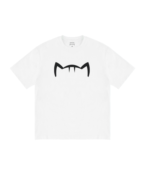 KIKIMIMI(キキミミ)の「ベーシックキティビッグロゴTシャツ(ホワイト)(Tシャツ/カットソー・レディース・ホワイト・SMALL/MEDIUM/LARGE)」の1枚目の写真