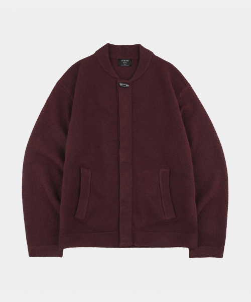 LETTERCOMO(レテルコモ)の「シグニチャーヒドゥンウールニットブルゾングレー(その他アウター・メンズ・バーガンディー・LARGE/MEDIUM)」の6枚目の写真