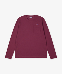 HOLUBAR（ホルバー）の「Polartec Waffle Crewneck Burgundy（Tシャツ/カットソー）」