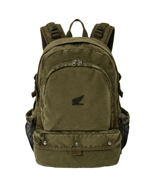 PHYPS MOTORCYCLE(フィップスモーターサイクル)の「Washed Field Backpack Khaki(バックパック/リュック・レディース・その他・FREE)」の1枚目の写真