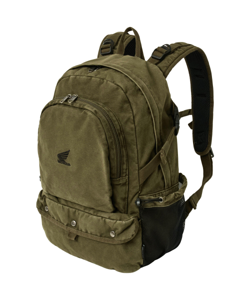 PHYPS MOTORCYCLE(フィップスモーターサイクル)の「Washed Field Backpack Khaki(バックパック/リュック・レディース・その他・FREE)」の2枚目の写真
