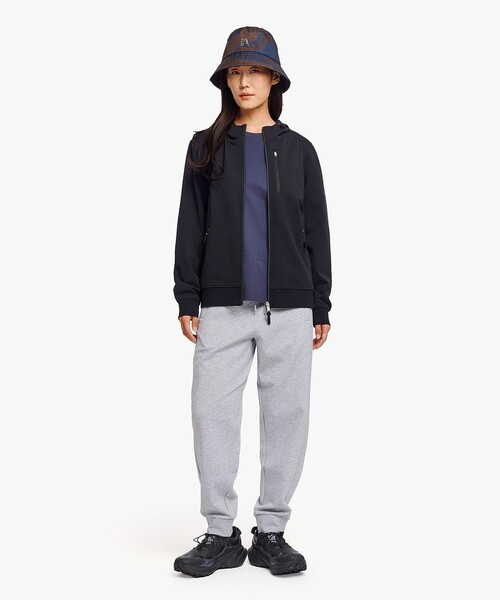 AIGLE(エーグル)の「UVカット フルジップ スウェットパーカー(セットアップ対応)(パーカー・メンズ・ブラック/ヘザーグレー・L/M/XS/XL/S)」の6枚目の写真
