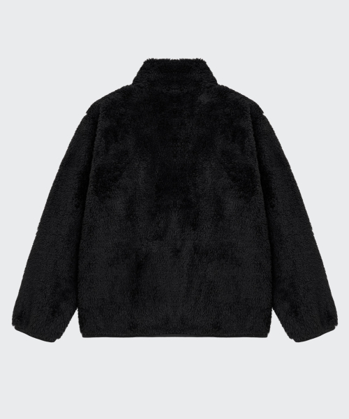 MUSINSA STANDARD KIDS（ムシンサスタンダードキッズ）の「[シティレジャー] フラッフィーフリースジップアップジャケット [ブラック]（ブルゾン・レディース・その他・120/130/140/150/160）」の7枚目の写真